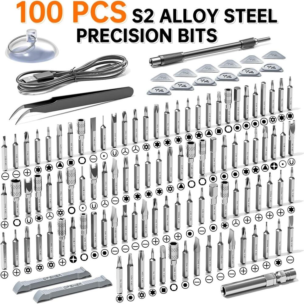 ANVANNA 120-IN-1 Mini Electric Screwdriver Set is a comprehensive electric preci - Picture 7 of 7